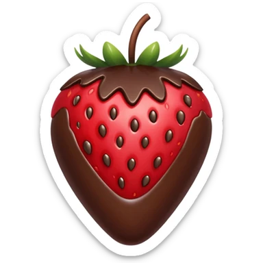chocolate covered strawberry  sticker