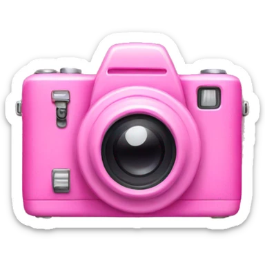 pink camera sticker