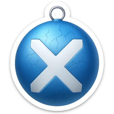  verification tick on a blue 🔵 with spicks  sticker