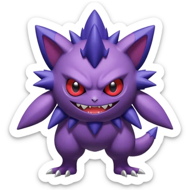 Venonat-Gengar-Genesect-Sableye-Noibat-fusion, full body sticker