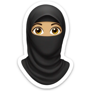 Niqab woman muslim sticker