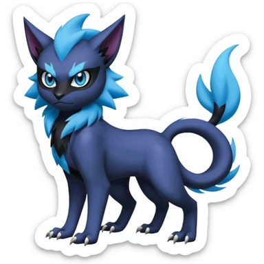 Luxray-Noibat-Absol-Dewott-fusion (full body) sticker