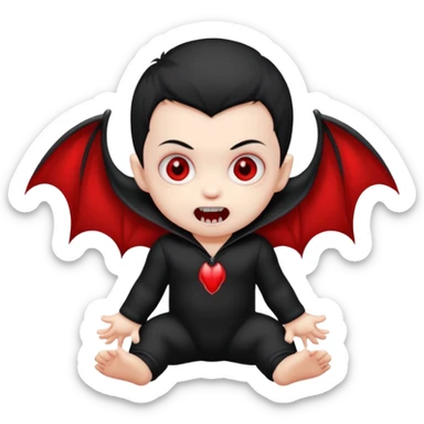 vampire baby sticker