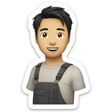 kevin tran en train de chanter sticker