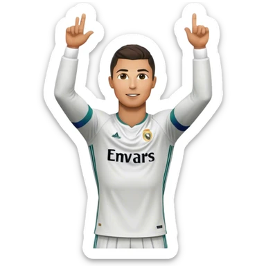 Cr7 celebration sticker