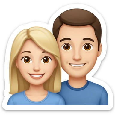 Love wife and me sticker