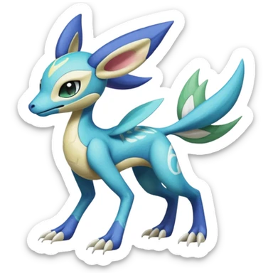 Meloetta-Sergal-Cresselia-Palkia-Stitch-Fakémon-creature-hybrid sticker