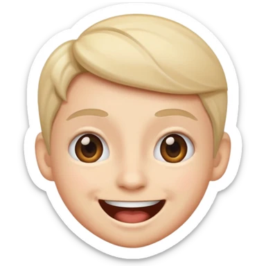 overly excited  sticker