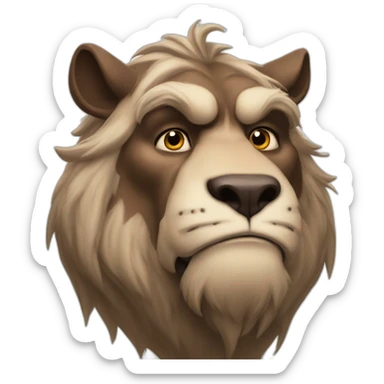 beast from beauty and the beast sticker