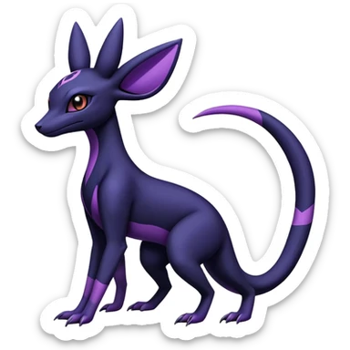 Salazzle-Umbreon-Fakémon-hybrid-creature (full body)  sticker