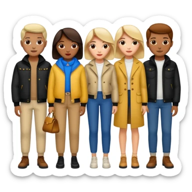 Josh King Madrid JetSet, Tefi Valenzuela, Ana Cheri, Valeria Orsini, Timiree, Kim Kardashian , Kylie Jenner, Narmin Assira, Jamie Maelani, Ashley Flores, Dan Fleyshman, DanielG, Shelby Sapp sticker