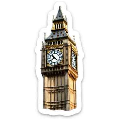 big ben london emogie pour claivier sticker