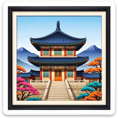 korean culture sticker