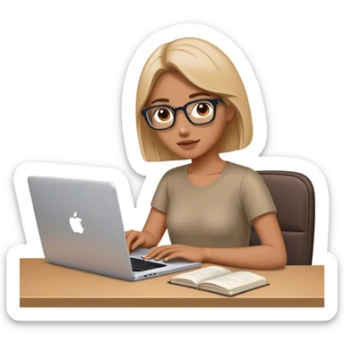 blogging as a form of content creation. should feature an open laptop or a tablet, with a visible blog post or article on the screen. The post should have headings, paragraphs and text to signify writing and publishing content. elements like a camera to suggest multimedia content. sticker