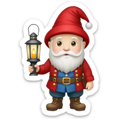 Yard gnome tall sticker