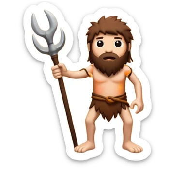 caveman art stickman sticker