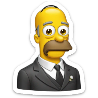 Homer fait un doigt d’honneur sticker