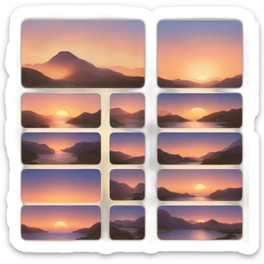 dawn to sunrise sticker