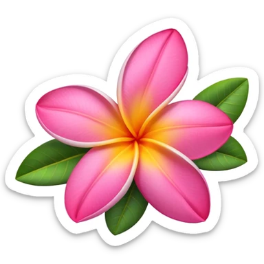 Plumeria sticker