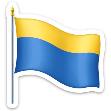 Uma bandeira de país tipo da Ucrânia mais em vez da cor azul vc coloca a cor preta onde fica o azul  preto sticker