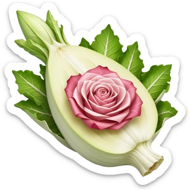 tranche de jambon enroulé autour d'une endive sticker