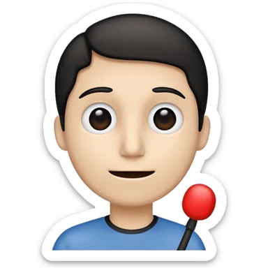 A stickman speaking sticker