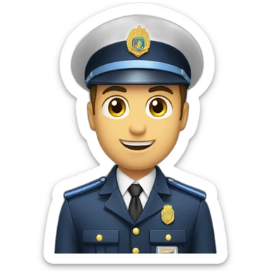 Moldova police oficer, change the emblem, with out hats sticker