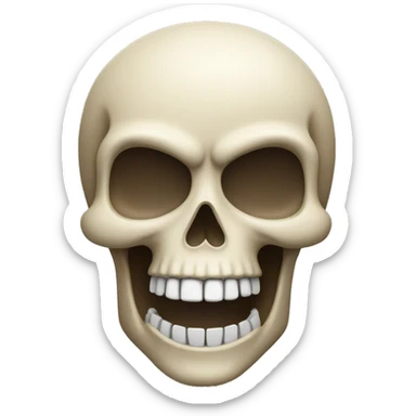 Skull that is having fun in it vacations sticker