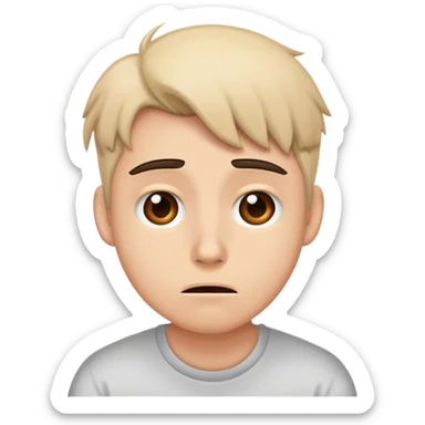 a college student who's stressed out of their mind, but is keeping it together sticker