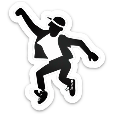 Keith Haring Jumpman sticker