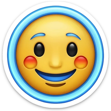 an emoji that says "-21" in blue like a neon sign sticker