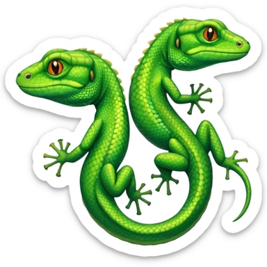 Mating Lizards mating sticker