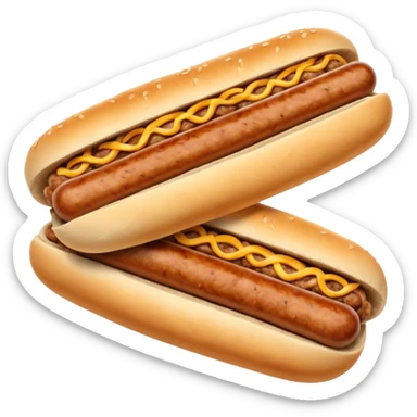 chopped sausages in pita bread sticker