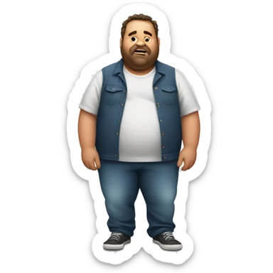 fat guy doing the griddy sticker