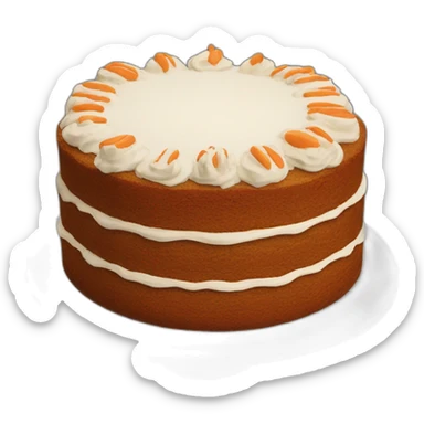 Homemade carrot cake no filling sticker