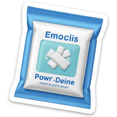 powdered medicine packet sticker