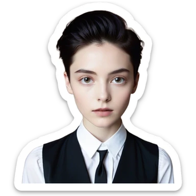 Cinematic Meme-Worthy Grumpy Chocolate Short Haired Chihuahua Portrait Emoji, Head held high but eyes filled with dramatic disappointment, smooth chocolate fur with a deep, rich tone, deeply furrowed brow forming an unmistakable scowl, floppy ears slightly angled back in disapproval, piercing dark eyes glaring with pure exasperation, Simplified yet hilariously over-exaggerated features, highly detailed, glowing with an aura of supreme annoyance, high shine, exhausted yet judgmental, stylized with an almost regal pettiness, bright but brooding, soft glowing outline, capturing the essence of a pup that has seen it all and is thoroughly unimpressed, so meme-worthy it feels like it could instantly become the next viral sensation of grumpiness! sticker