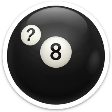 eight ball (billards) sticker