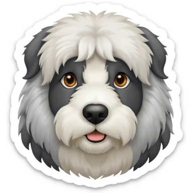 Perro viejo pastor inglés sticker