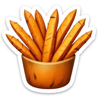 Sweet potato fries sticker