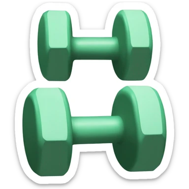 Sage green 5 lb weights sticker