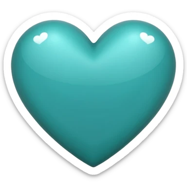 I need a teal Heart emoji  sticker