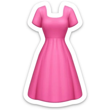 pink dress sticker