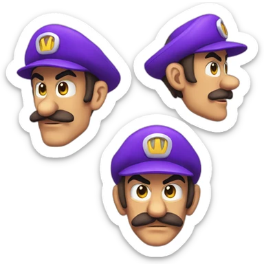 waluigi sticker