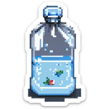 water in a bag sticker