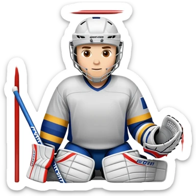 Un gardien de hockey sur glace  sticker