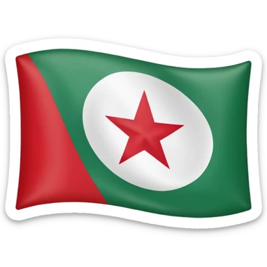 Algerian flag sticker