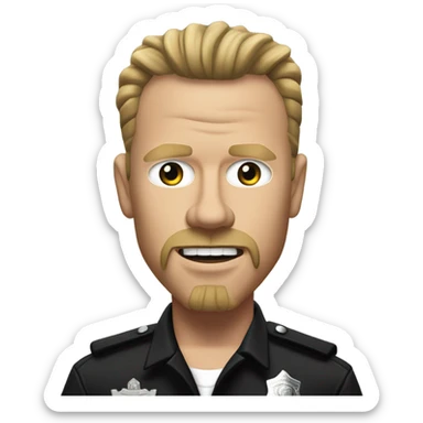 1991 James Hetfield if he became a San Fierro police officer sticker