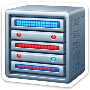 data server rack with blinking lights sticker