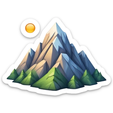 Mountain sticker